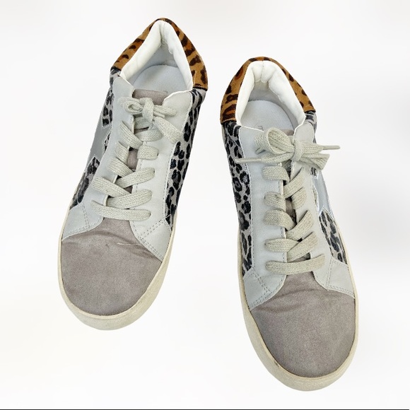 Madden Girl Larrk Foiled Leopard Print Sneaker Size 6.5M - Picture 5 of 9